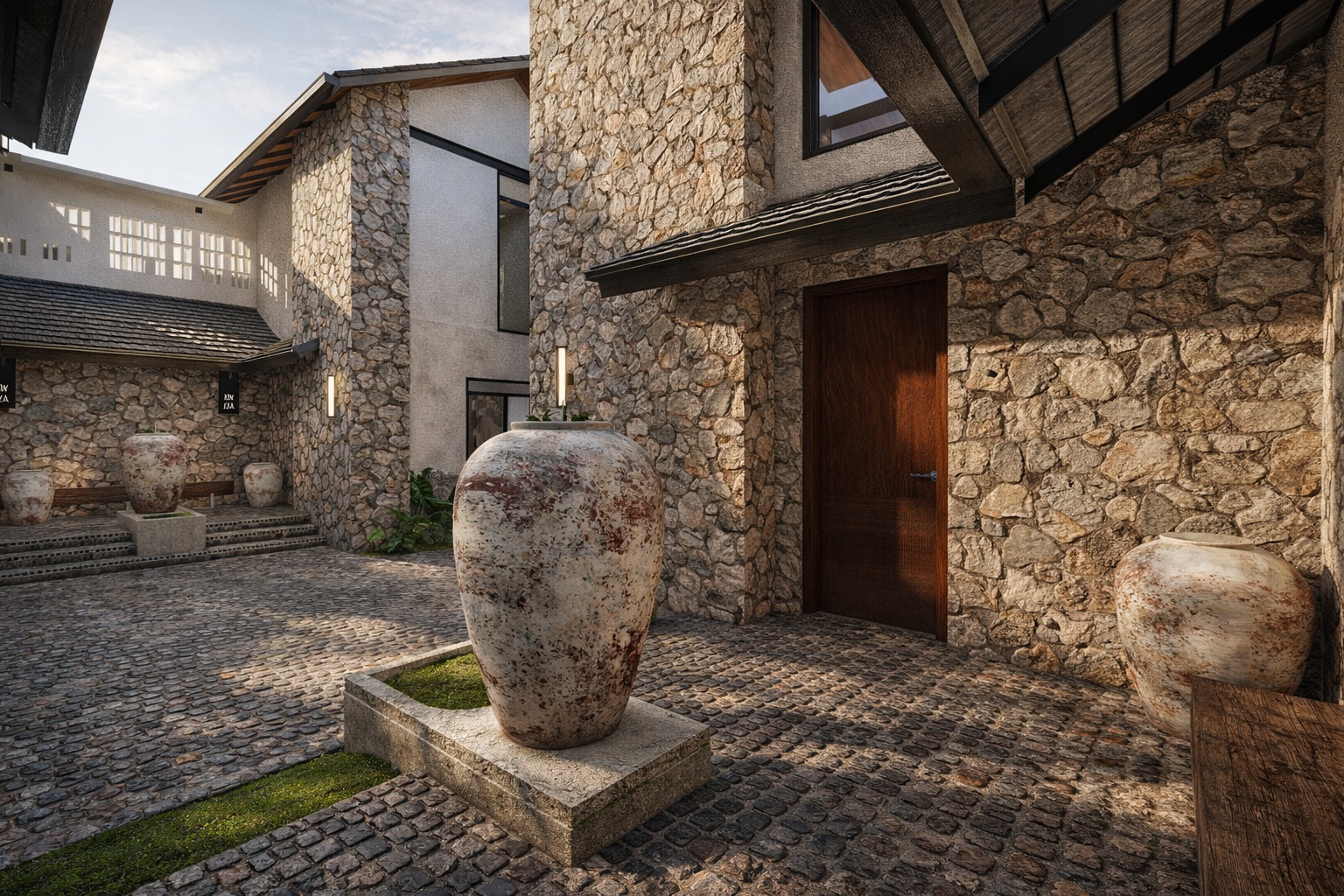Entrance courtyard